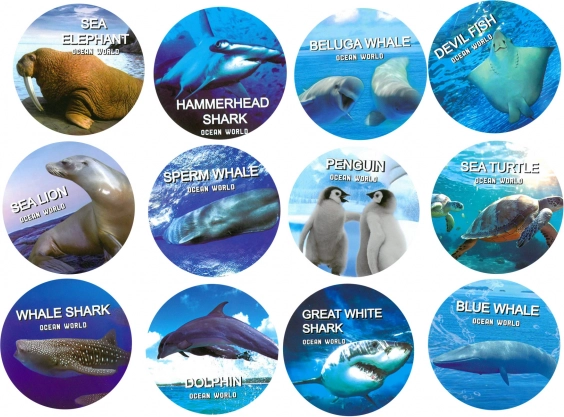 Figurine d'animaux marins - 1 pièce