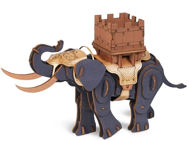 RoboTime Casse-tête en bois Éléphant combattant