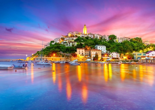 Puzzle Village de Vrbnik en Croatie 1000 pièces