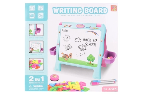 Tableau magnétique 2 en 1 avec accessoires