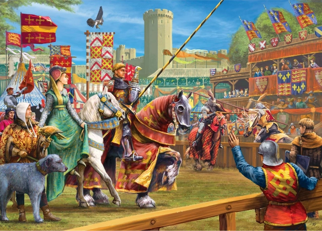 Puzzle Tournoi de chevaliers à Warwick 1000 pièces