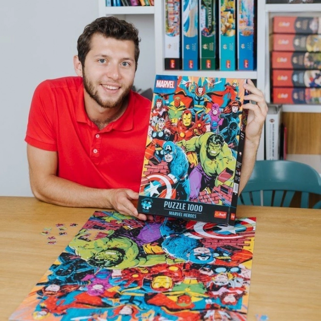 TREFL Puzzle Premium Plus Marvel : Héros de Marvel 1000 pièces