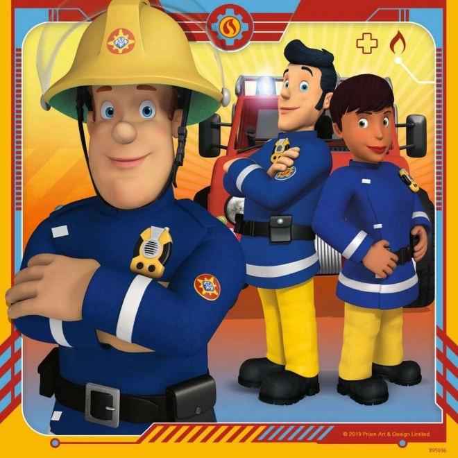 Puzzle Ravensburger Sam le Pompier à la rescousse 3x49 pièces