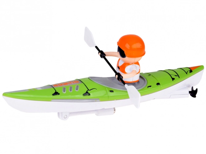 Kayak éclairé avec rameur à télécommande