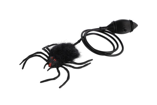 Araignée sauteuse en peluche/plastique 7cm dans un sachet 14x19x3cm