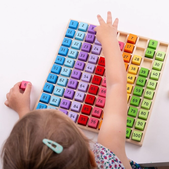 Jouet éducatif Bigjigs Toys – Chiffres en bois dans un plateau