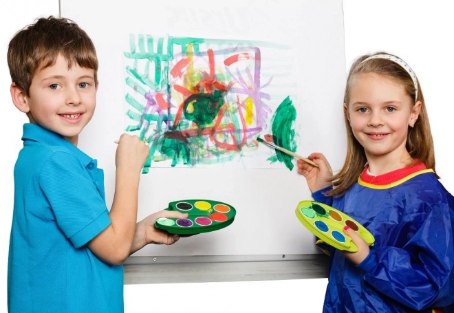 Peintures à l'eau avec palette et pinceaux pour enfants