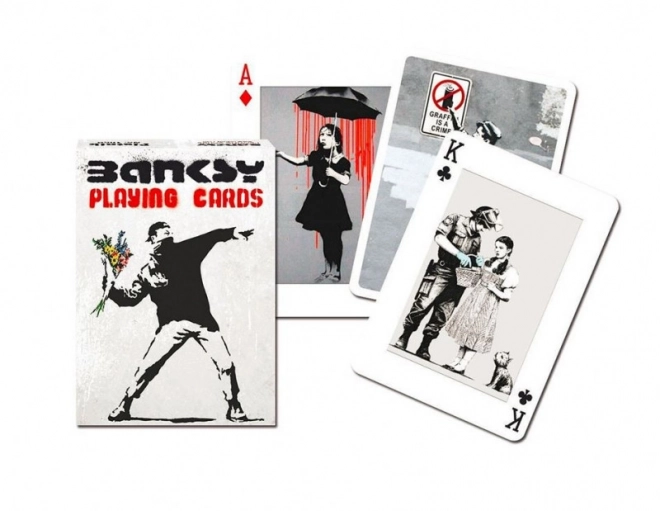 Cartes à jouer avec motifs Banksy par Piatnik