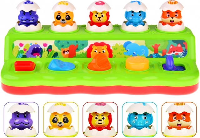 Animaux interactifs dans des œufs