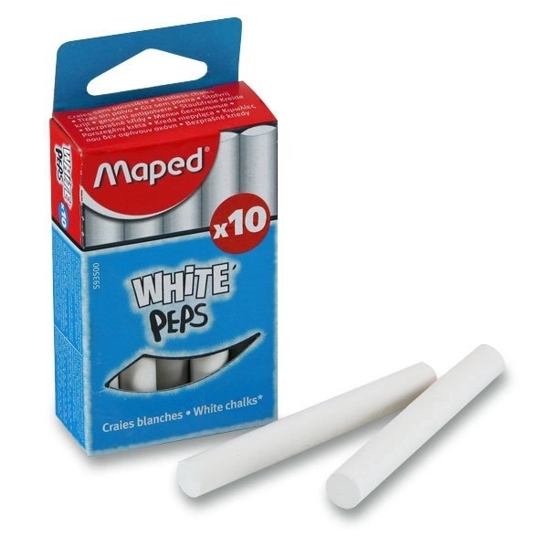 MAPED Craies Blanches 10pcs