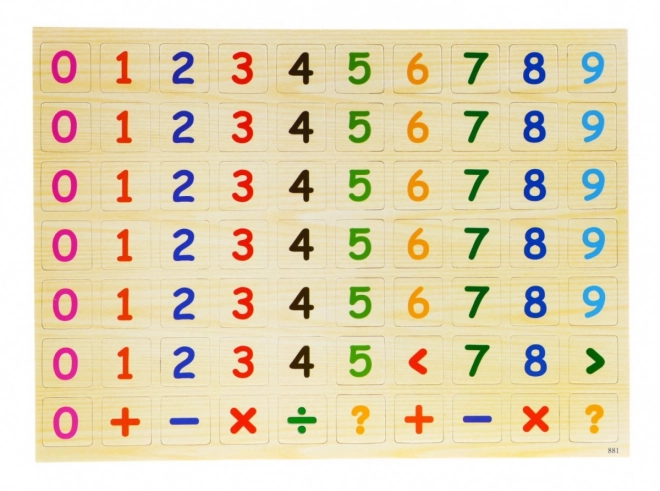 Tableau magnétique en bois pour enfants 3+ Ensemble éducatif + accessoires