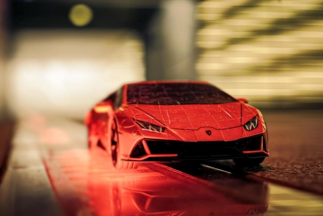 Puzzle 108 pièces 3D Véhicules Lamborghini Huracan Evo Arancio