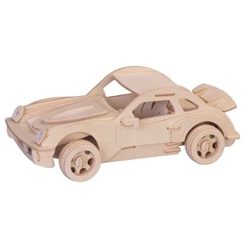 Woodcraft Puzzle 3D En Bois Petit Porsche