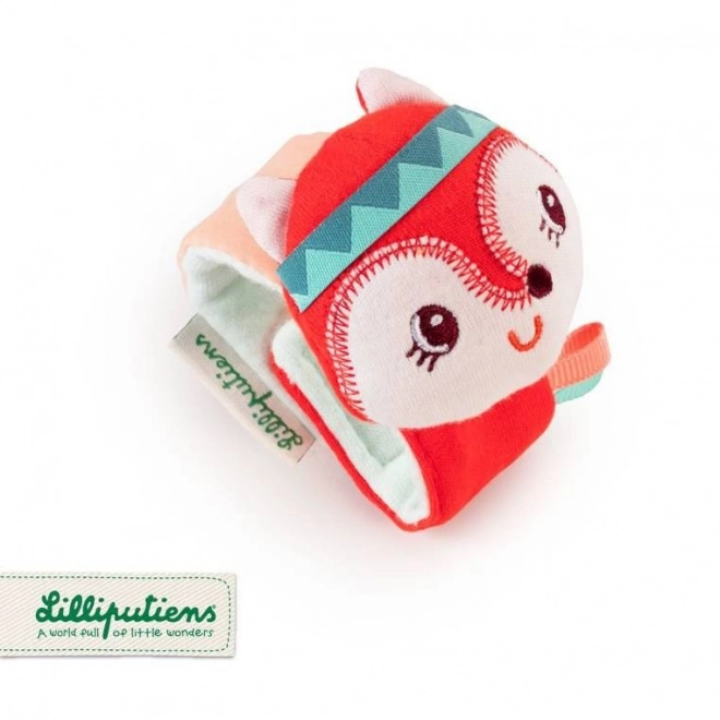 Lilliputiens - bracelet hochet - renard Alice