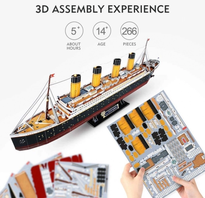 Puzzle 3D LED Titanic