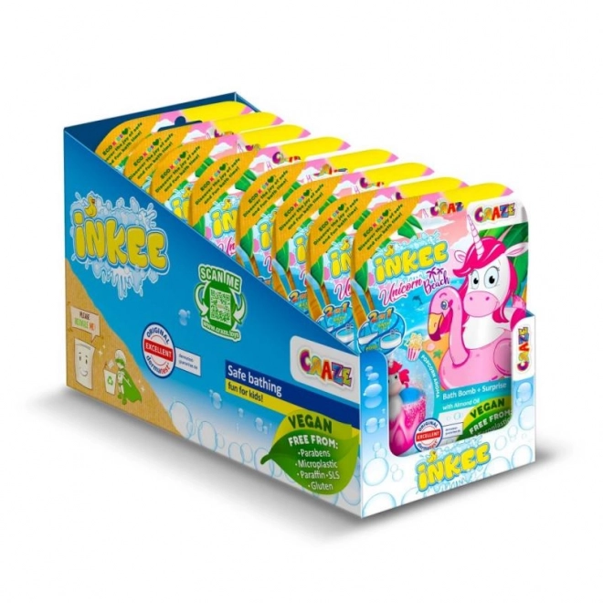 Bombe de bain effervescente avec surprise Plage de Licorne