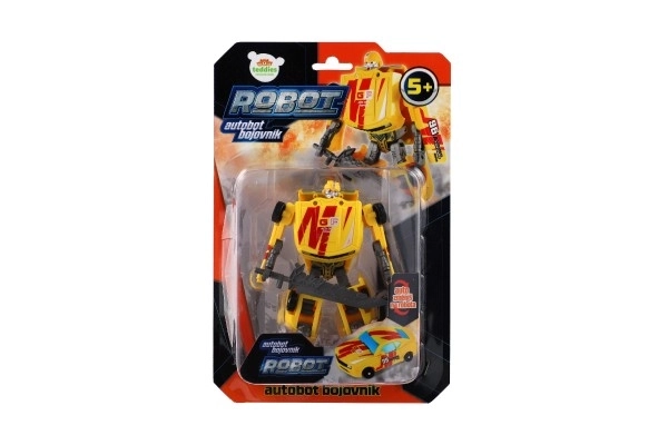 Transformer robot voiturette jaune
