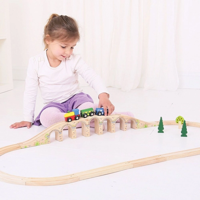 Pont ferroviaire long Bigjigs Rail