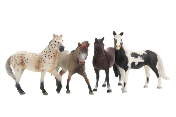 Figurine en plastique cheval 15 cm - 4 couleurs