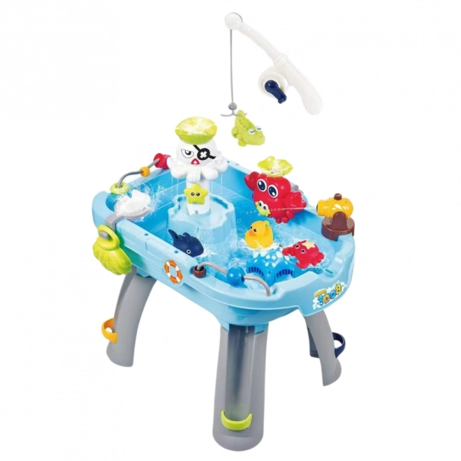 Tableau d'eau interactif pour la pêche aux poissons