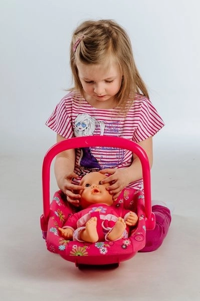 Porte-bébé pour poupées avec housse en tissu