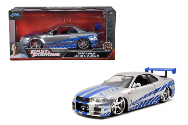 Auto rapide et furieux 2002 Nissan Skyline 1:24