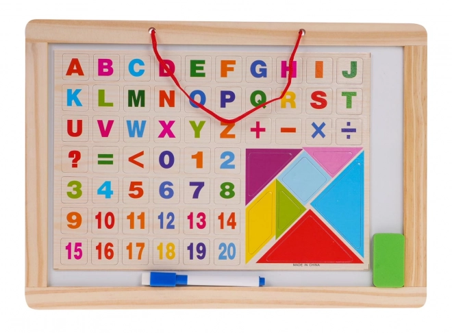 Tableau en bois + accessoires
