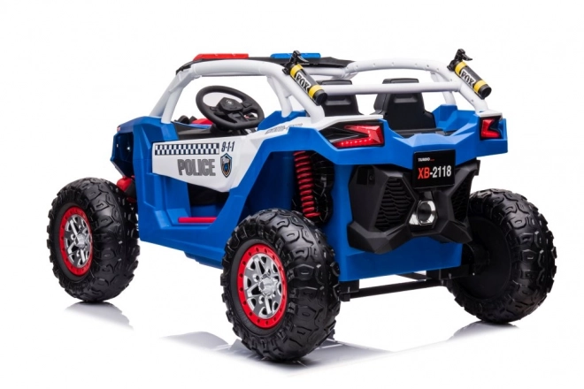 Véhicule de police pour enfants sur batterie 4x4 Buggy XB-2118