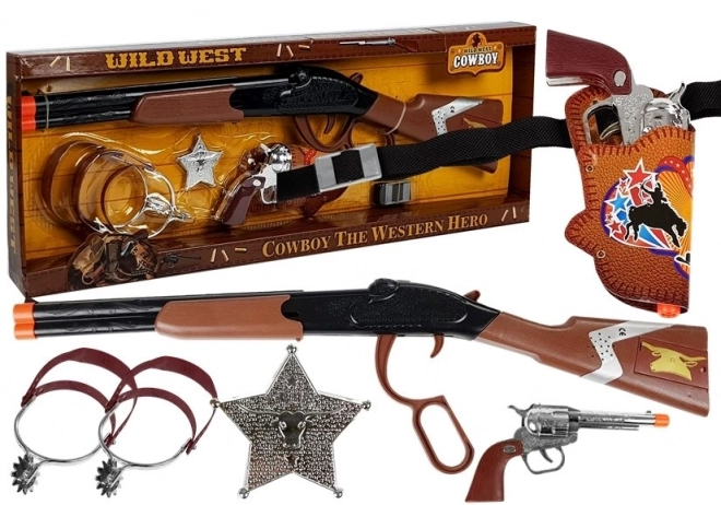 Ensemble d'armes de cow-boy + accessoires
