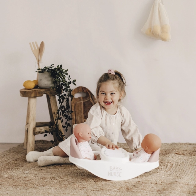 SMOBY Chaise haute pour jumeaux