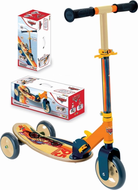Trottinette en bois à trois roues SMOBY CARS