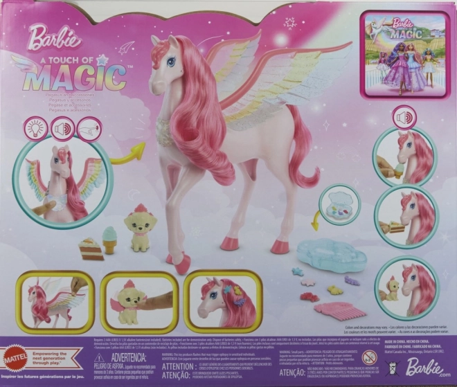 Figurine Barbie Pégase magique avec lumières et sons
