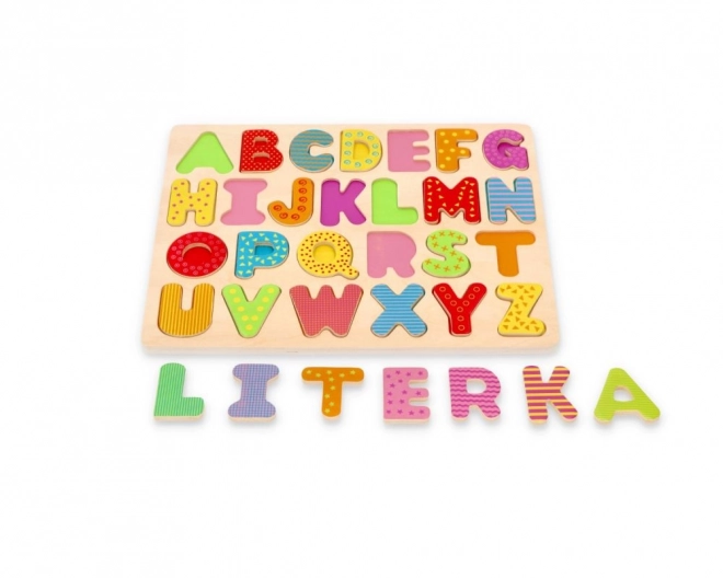 Puzzle alphabétique en bois - lettres majuscules