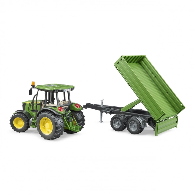 Bruder Tracteur John Deere avec remorque