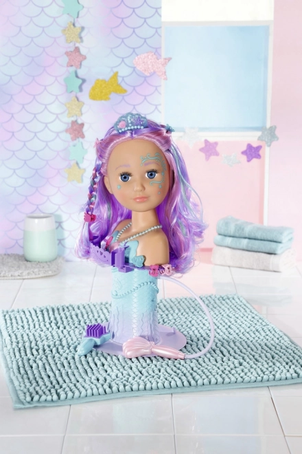 Grande sœur BABY born tête à coiffer Sirène