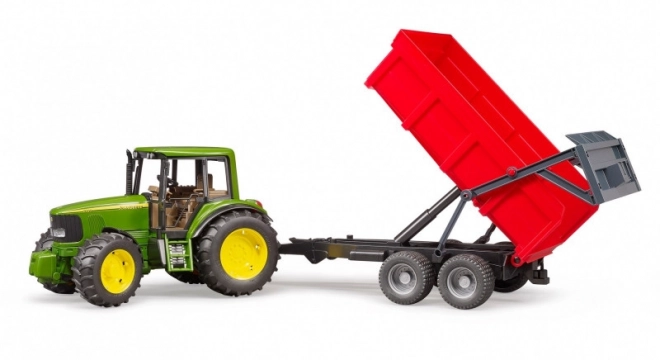 Tracteur Bruder John Deere et remorque basculante