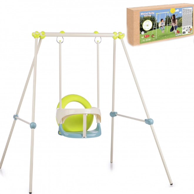 Balançoire Bébé 120 cm, structure métallique