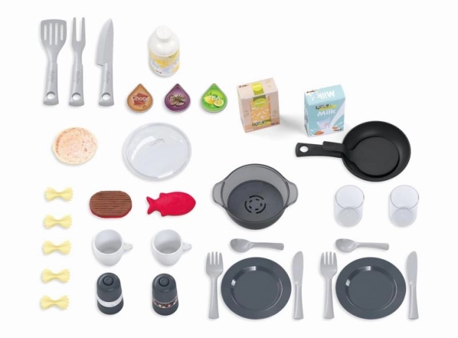 Smoby Mini Tefal Studio Cuisine Bubble XL avec 34 accessoires