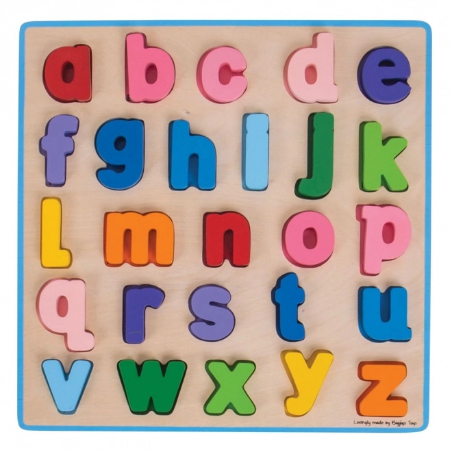 Bigjigs Baby Puzzle en bois Alphabet petites lettres