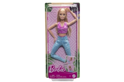 Barbie en mouvement - Blonde avec leggings bleus HRH27
