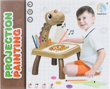 projecteur à dessin pour enfants motif dinosaure à piles
