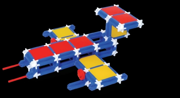 Jeu de construction SEVA 5 Jumbo plastique 1064 pièces dans boîte plastique 40x19x27cm