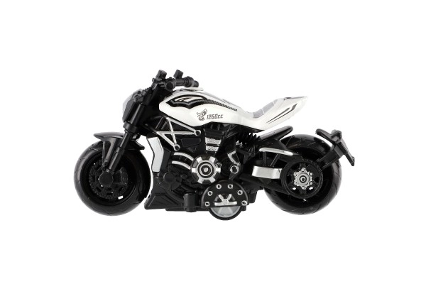 Moto métal/plastique 10 cm à rétro-friction mixte couleurs