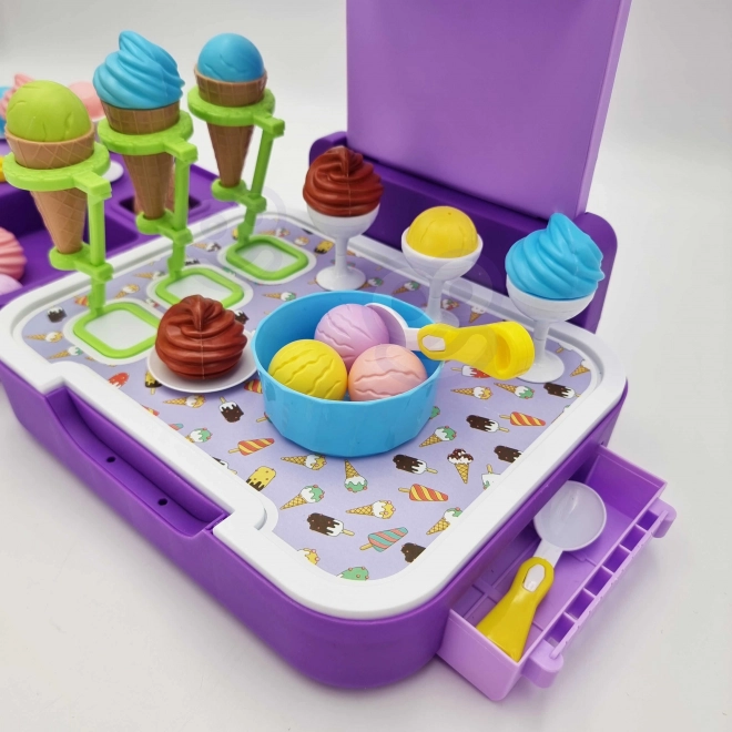 Woopie stand portatif avec crème glacée 3 en 1 ensemble 62 pcs
