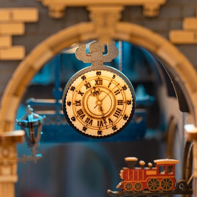 Serre-livres Voyage dans le temps avec éclairage LED