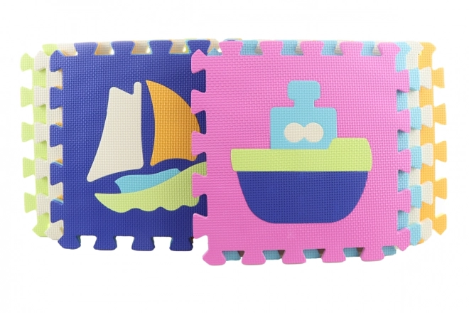 Puzzle en mousse 9 pcs véhicules de transport