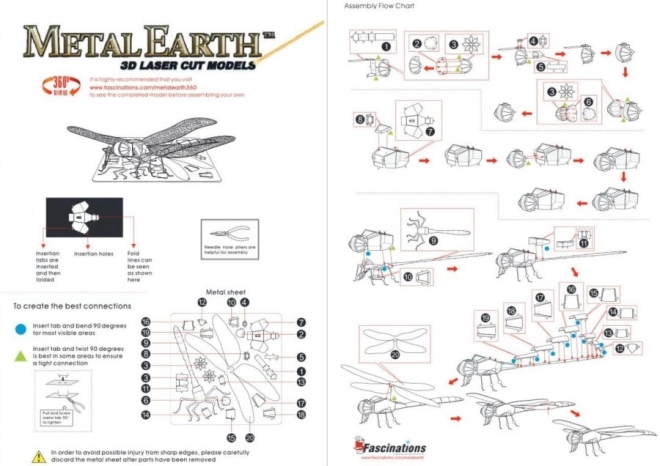METAL EARTH Puzzle 3D Libellule