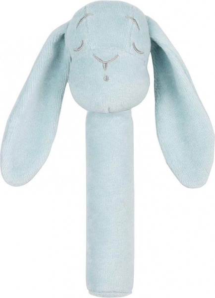 Hochet en peluche lapin Effik bleu