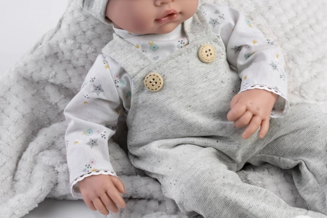 Guca 961 LIAM - poupée réaliste bébé avec sons et corps en tissu doux - 38 cm