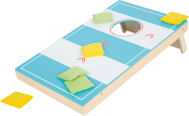 Petit pied Jeu 2-en-1 Cornhole et hockey de table Actif